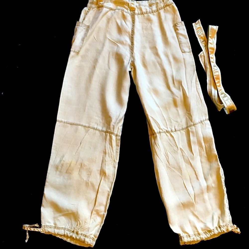 %100 SILK Drawstring bottom pants! Rare & no other - Picture 15 of 16